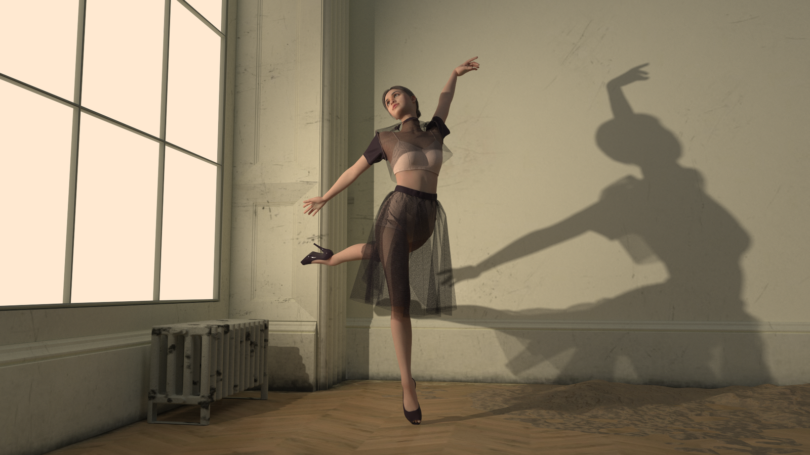 Artes Digitais do Look Ballet da M. Frontzek Atelier em Modelagem 3D